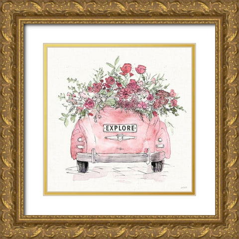 Vintage Travel IV Gold Ornate Wood Framed Art Print with Double Matting by Tavoletti, Anne