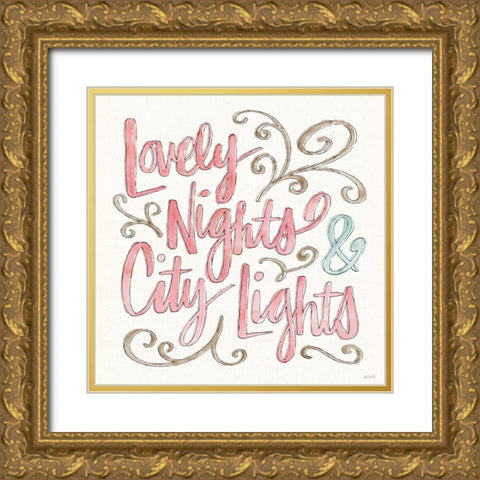 Vintage Travel VI Gold Ornate Wood Framed Art Print with Double Matting by Tavoletti, Anne