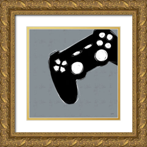 Gaming III Gold Ornate Wood Framed Art Print with Double Matting by York, Leah
