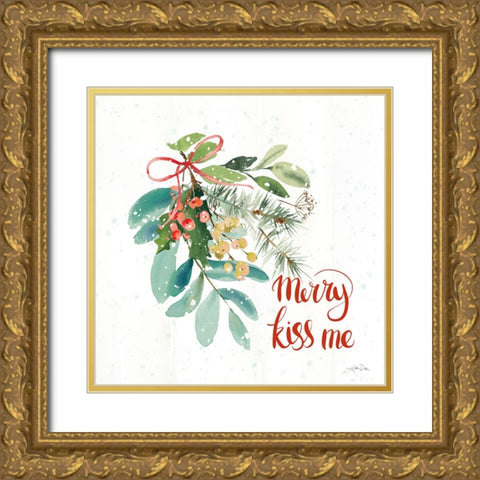 Celebrate the Season III Gold Ornate Wood Framed Art Print with Double Matting by Pete, Katrina