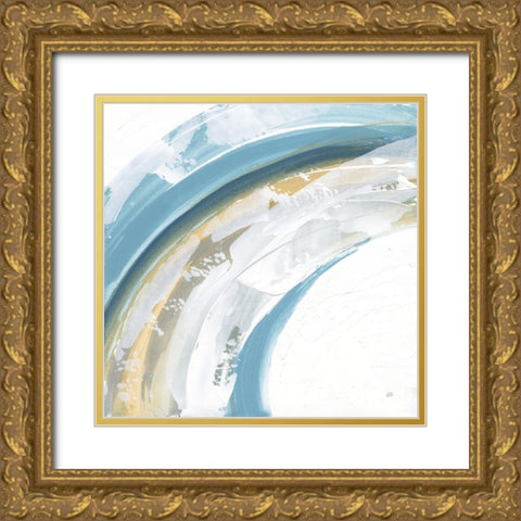 Cyclical I Gold Ornate Wood Framed Art Print with Double Matting by Paschke, Chris