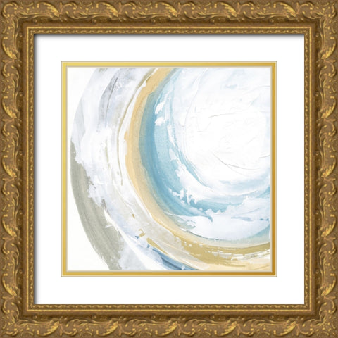 Cyclical III Gold Ornate Wood Framed Art Print with Double Matting by Paschke, Chris