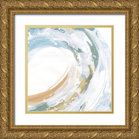 Cyclical IV Gold Ornate Wood Framed Art Print with Double Matting by Paschke, Chris