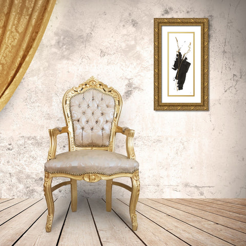 Instinct I Gold Ornate Wood Framed Art Print with Double Matting by Paschke, Chris