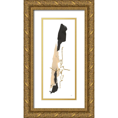 Instinct III Gold Ornate Wood Framed Art Print with Double Matting by Paschke, Chris