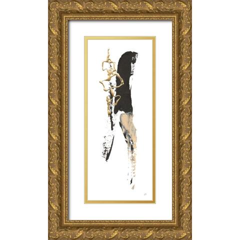 Instinct VI Gold Ornate Wood Framed Art Print with Double Matting by Paschke, Chris
