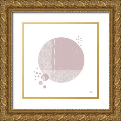 Tribeca I Mauve Gold Ornate Wood Framed Art Print with Double Matting by Averinos, Melissa