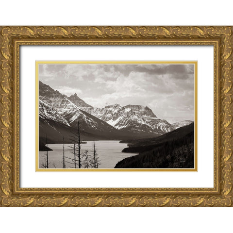 Spring Range Gold Ornate Wood Framed Art Print with Double Matting by Larson, Nathan