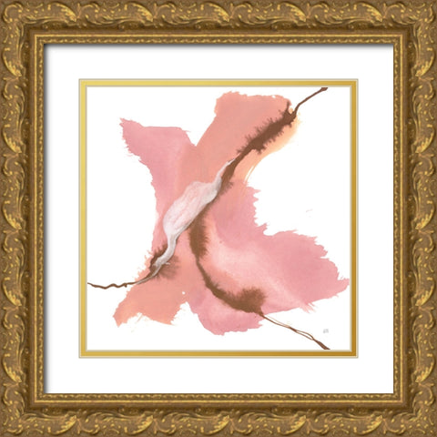 Organic III Gold Ornate Wood Framed Art Print with Double Matting by Paschke, Chris