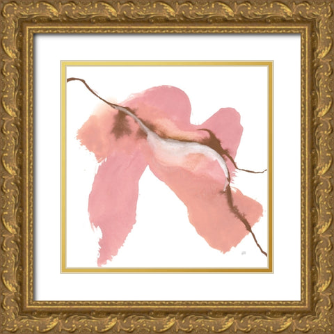 Organic IV Gold Ornate Wood Framed Art Print with Double Matting by Paschke, Chris