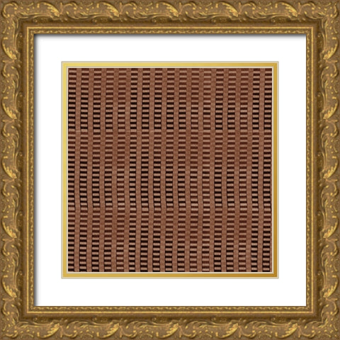 Raffia IB Neutral Gold Ornate Wood Framed Art Print with Double Matting by Green, Nancy