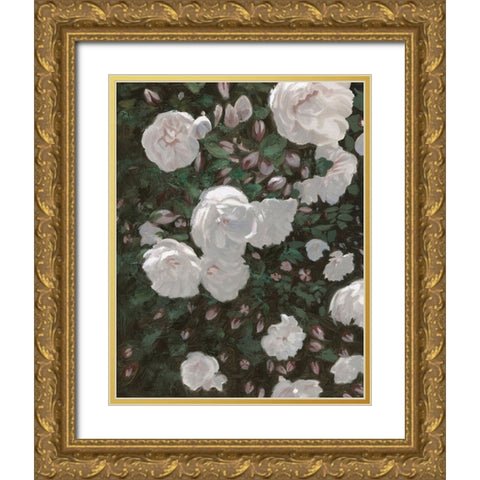 Subtle Evening Gold Ornate Wood Framed Art Print with Double Matting by Wellington Studio
