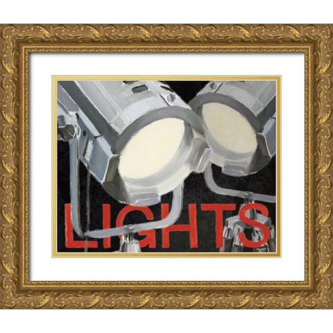 Lights Camera Action I Gold Ornate Wood Framed Art Print with Double Matting by Fabiano, Marco
