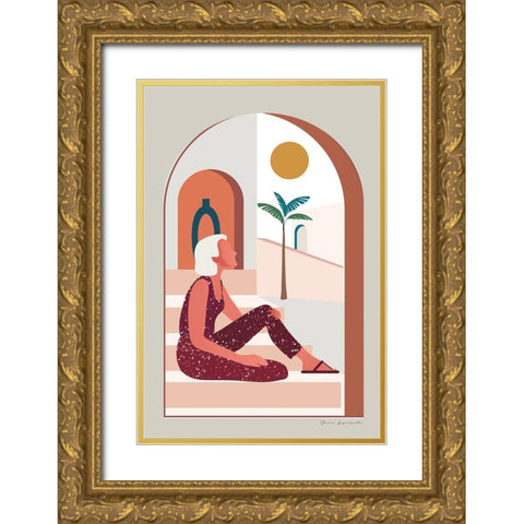 Luxe Traveler I Gold Ornate Wood Framed Art Print with Double Matting by Escalante, Omar