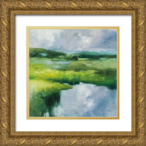 Causeway Gold Ornate Wood Framed Art Print with Double Matting by Purinton, Julia