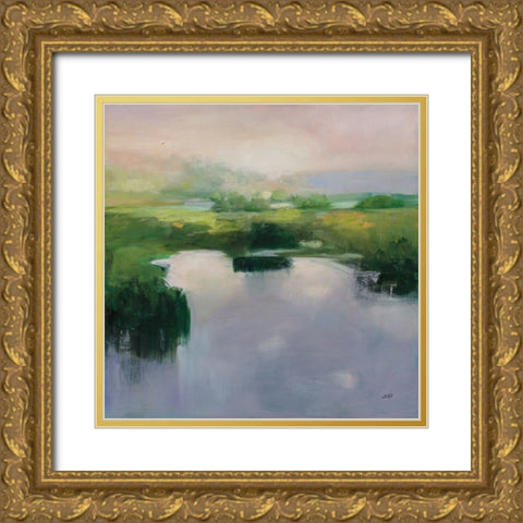 Still Water Gold Ornate Wood Framed Art Print with Double Matting by Purinton, Julia