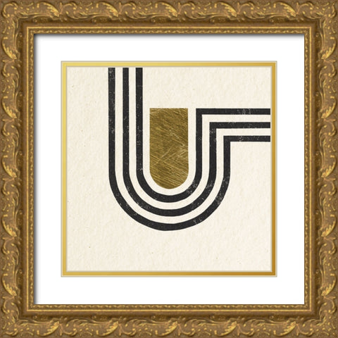 Path I Gold Ornate Wood Framed Art Print with Double Matting by Hershey, Moira