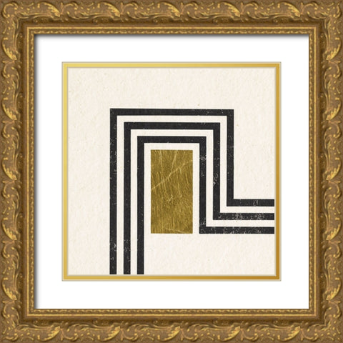 Path II Gold Ornate Wood Framed Art Print with Double Matting by Hershey, Moira