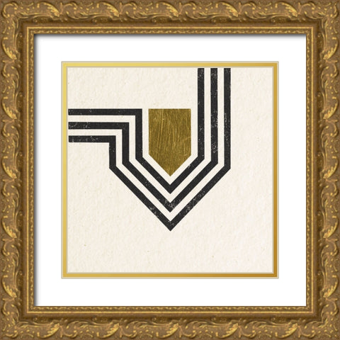 Path III Gold Ornate Wood Framed Art Print with Double Matting by Hershey, Moira