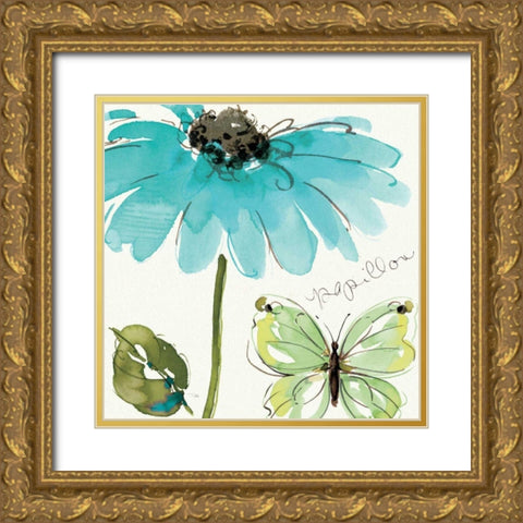 Morning Dew I Gold Ornate Wood Framed Art Print with Double Matting by Pela Studio