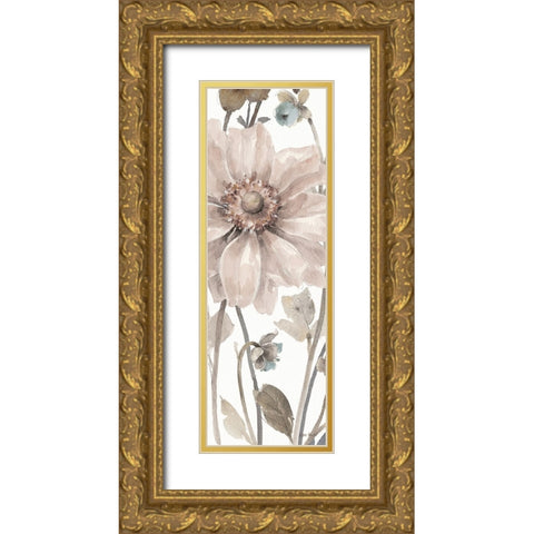 Fields of Gold IV Neutral Gold Ornate Wood Framed Art Print with Double Matting by Audit, Lisa