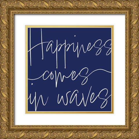 By the Beach IV Gold Ornate Wood Framed Art Print with Double Matting by Adams, Sarah