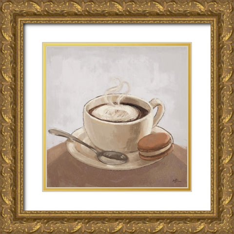 Coffee and Co I Neutral Gold Ornate Wood Framed Art Print with Double Matting by Penner, Janelle