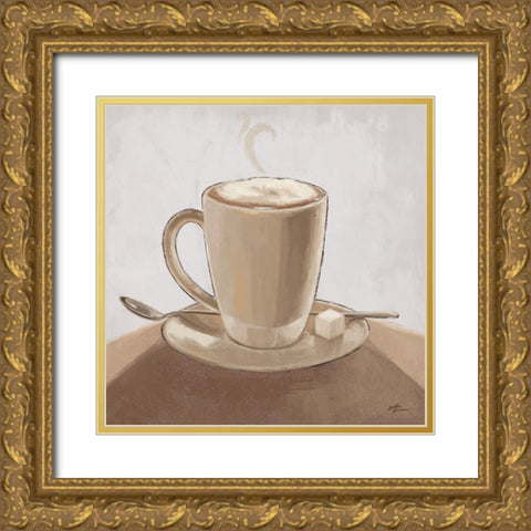 Coffee and Co IV Neutral Gold Ornate Wood Framed Art Print with Double Matting by Penner, Janelle