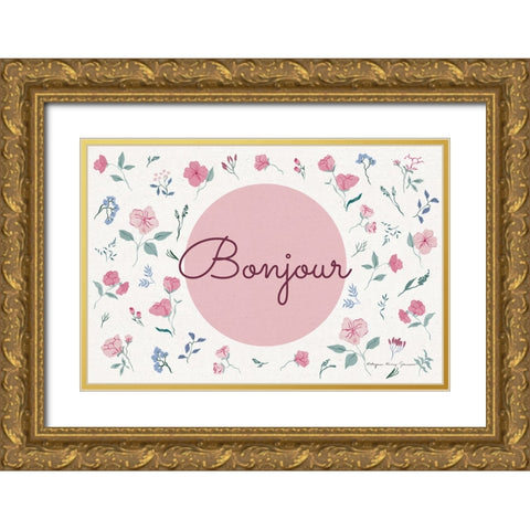 French Garden I Gold Ornate Wood Framed Art Print with Double Matting by Kucwaj-Tybur, Kasia