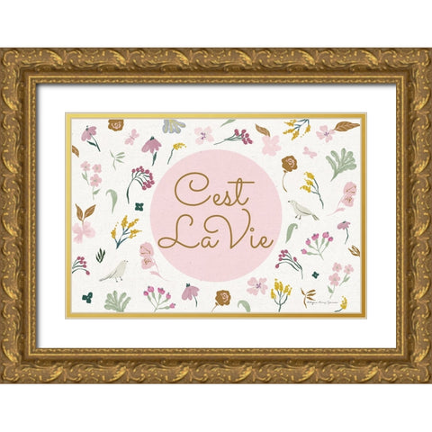 French Garden III Gold Ornate Wood Framed Art Print with Double Matting by Kucwaj-Tybur, Kasia