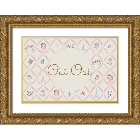 French Garden IV Gold Ornate Wood Framed Art Print with Double Matting by Kucwaj-Tybur, Kasia