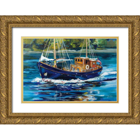 Heading to the Show Gold Ornate Wood Framed Art Print with Double Matting by Vertentes, Jeanette