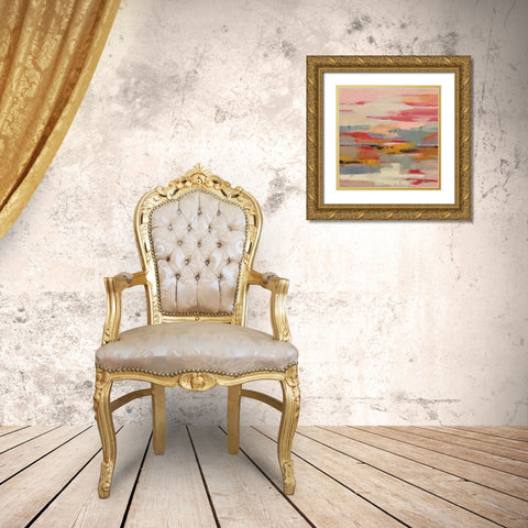 Magenta Hill II Gold Ornate Wood Framed Art Print with Double Matting by Vassileva, Silvia