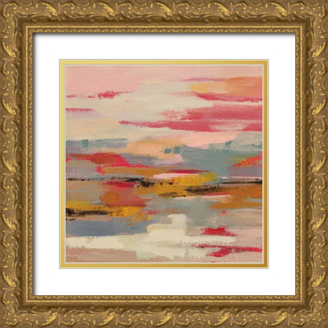 Magenta Hill II Gold Ornate Wood Framed Art Print with Double Matting by Vassileva, Silvia