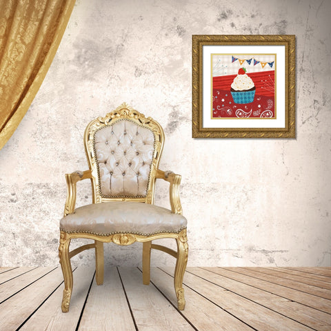 Sparkle and Shine III Gold Ornate Wood Framed Art Print with Double Matting by Charron, Veronique