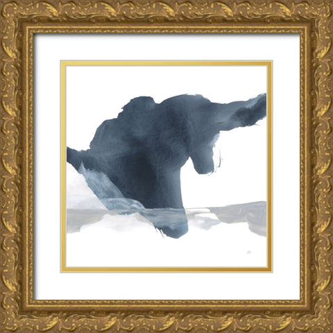 Abstracted Coastal II Gold Ornate Wood Framed Art Print with Double Matting by Paschke, Chris
