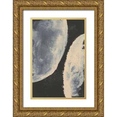 Planetary III Gold Ornate Wood Framed Art Print with Double Matting by Paschke, Chris