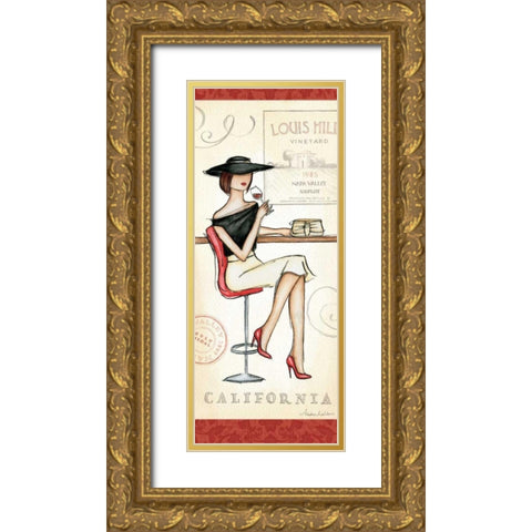 Wine Event II Gold Ornate Wood Framed Art Print with Double Matting by Laliberte, Andrea