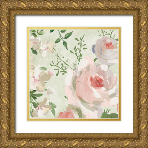 Impressionist Garden VI Gold Ornate Wood Framed Art Print with Double Matting by Nai, Danhui
