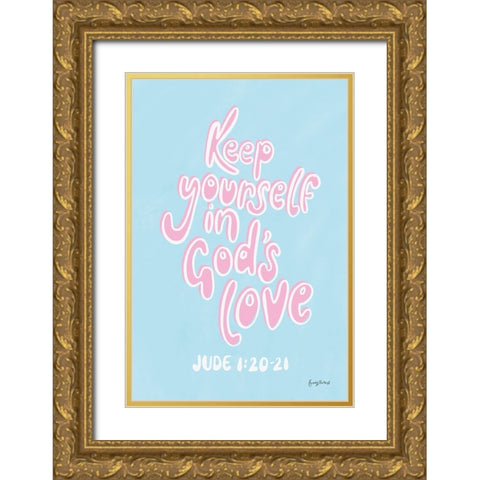 Good Words IV Gold Ornate Wood Framed Art Print with Double Matting by Thorns, Becky