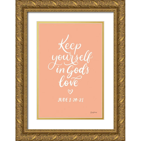 Good Words VI Gold Ornate Wood Framed Art Print with Double Matting by Thorns, Becky