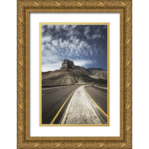 Guadalupe Mountains National Park Gold Ornate Wood Framed Art Print with Double Matting by Majchrowicz, Alan