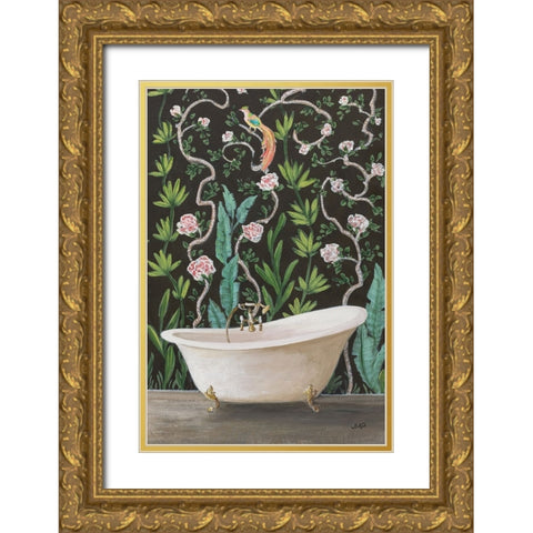 Botanical Bath II Gold Ornate Wood Framed Art Print with Double Matting by Purinton, Julia