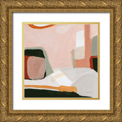 Earthen Gold Ornate Wood Framed Art Print with Double Matting by Munger, Pamela