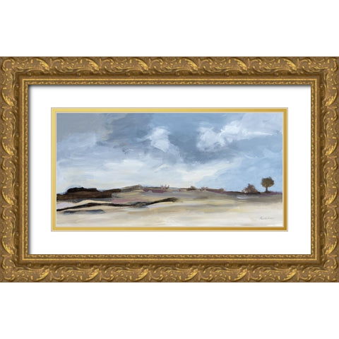 Before the Rain Gold Ornate Wood Framed Art Print with Double Matting by Munger, Pamela