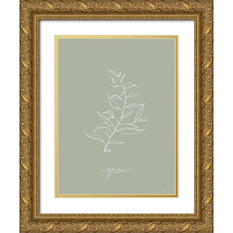 Delicate Wildflowers II Gold Ornate Wood Framed Art Print with Double Matting by Pete, Katrina