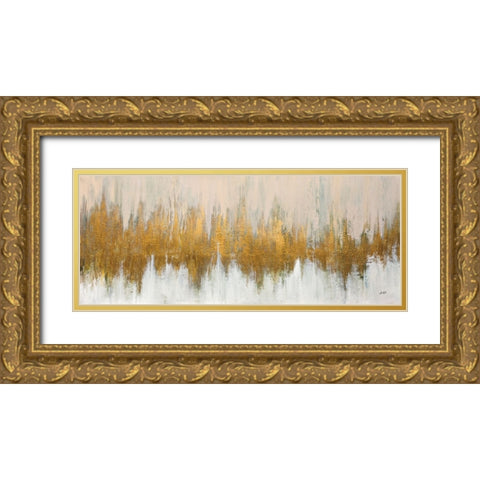 Glimmer I Gold Ornate Wood Framed Art Print with Double Matting by Purinton, Julia