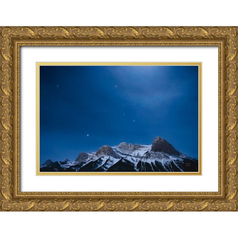 Orion Bright Gold Ornate Wood Framed Art Print with Double Matting by Larson, Nathan