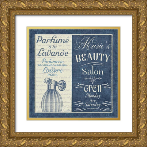 Indulge Yourself Square I Gold Ornate Wood Framed Art Print with Double Matting by Pela Studio