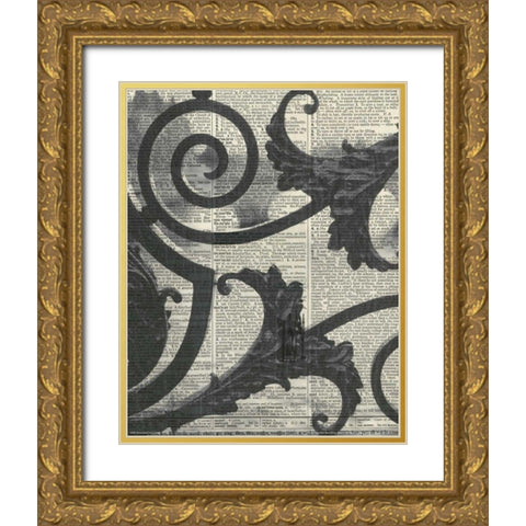 Architectural Paris II - Crop Gold Ornate Wood Framed Art Print with Double Matting by Olivier, Marc